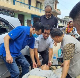 गाडी दुर्घटना हुँदा एमालेका ४ नेता घाइते