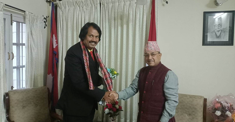 कांग्रेस उपसभापति खड्का र सिके राउतबीच भेटवार्ता