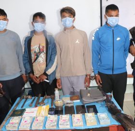 काभ्रेको सामुदायिक साकोस लुटपाट गरेको आरोपमा पक्राउ परेका ४ जना सार्वजनिक