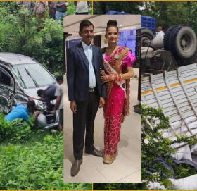 ट्रक र कार ठोक्किँदा बाबुछोरीको मृत्यु