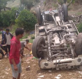 जिप दुर्घटना, ७ जना घाइते