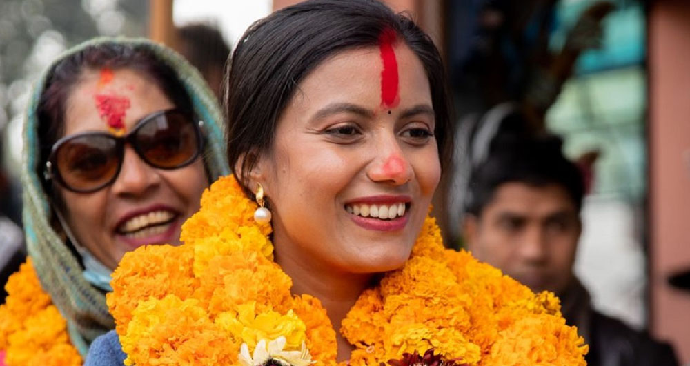 सोविता गौतमले जितिन् विश्वकै उत्कृष्ट युवा राजनीतिज्ञको उपाधि