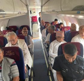 एमाले नेताहरू चढेको जहाज जनकपुर नओर्ली काठमाडौं फिर्ता