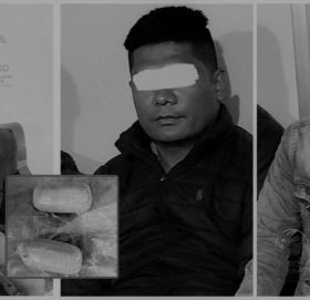 काभ्रेकाे तीन जना एक किलो सुनसहित पक्राउ