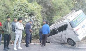 काभ्रेमा मोटर्साईकललाई गाडीले ठक्कर दिदा एकको मृत्यु ,७ जना घाईते