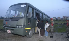 दसैँमा घर जाने सैनिक परिवारलाई निःशुल्क यातायात सुविधा