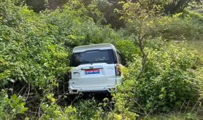 अर्थमन्त्री सवार गाडी दुर्घटना