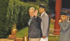 आज न्युयोर्क फर्किने संयुक्त राष्ट्रसंघका महासचिव गुटेरेस