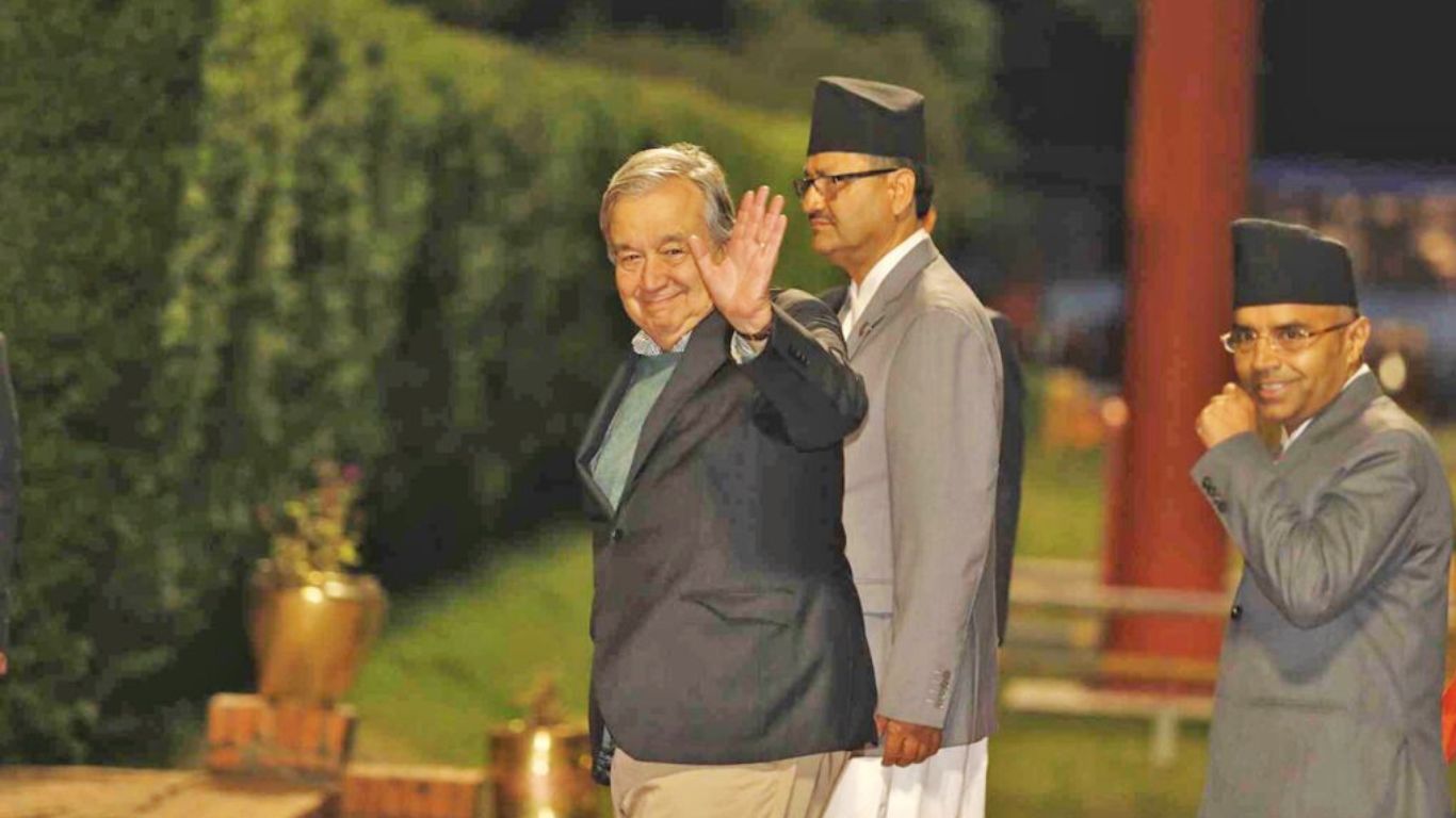 आज न्युयोर्क फर्किने संयुक्त राष्ट्रसंघका महासचिव गुटेरेस