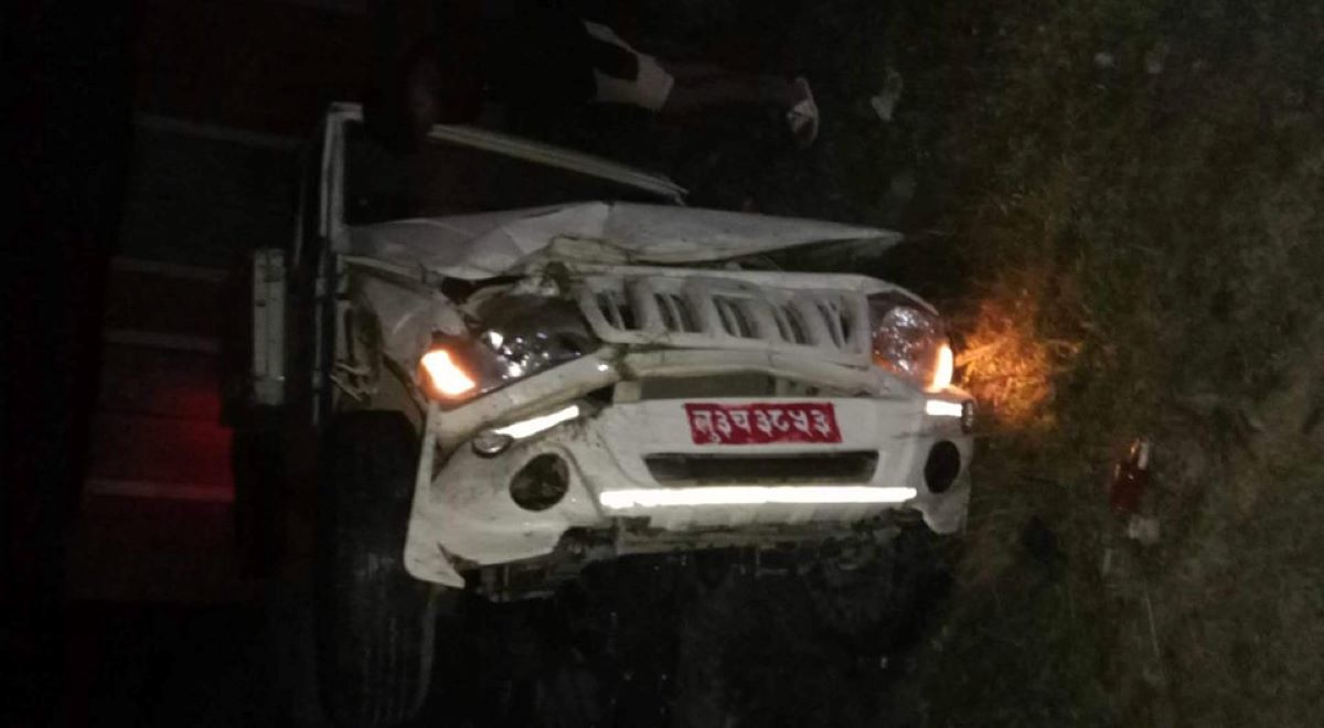 गाडीको ठक्करबाट मोटरसाइकल चालकको मृत्यु