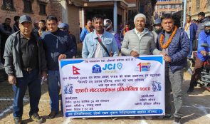 पनौती जेसीजद्धारा सुस्तरी मोटरसाइकल प्रतियोगीता