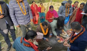 धुलिखेलको कल्छेवेशीमा सिंचाई आयोजना शिलान्यास 