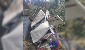 काभ्रेको पनौतीमा बुलेरो दुर्घटना