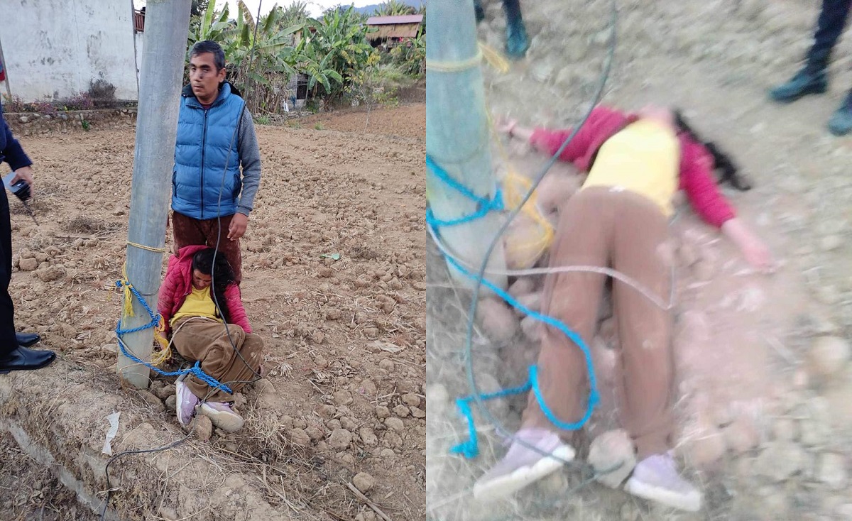 ३ दिन बिजुलीको पोलमा बाँधेर निर्घात कुटपिट