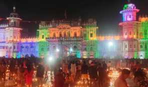 जानकी मन्दिरमा सवा लाख दीप प्रज्वलन