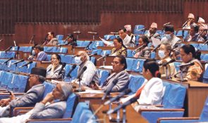 बिग्रन थाले संसदका माइक, अन्य सांसदहरुको माइक तानेर बोल्नु पर्ने बाध्यता