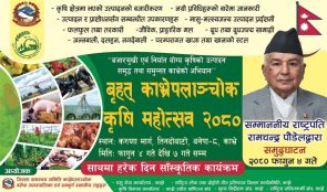 आजदेखि‘बृहत काभ्रेपलाञ्चोक कृषि महोत्सव’, राष्ट्रपतिले उद्घाटन गर्ने