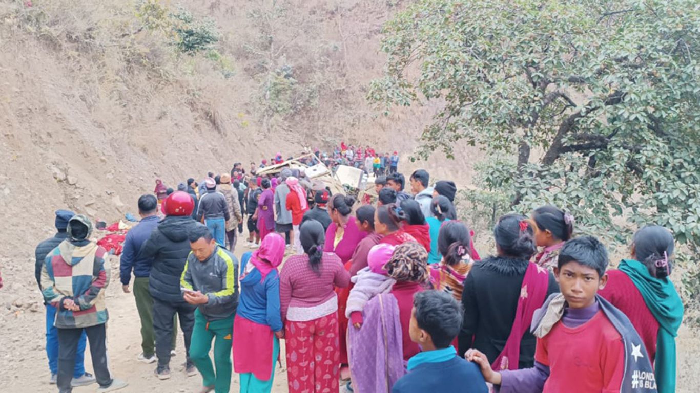 पाल्पामा जिप दुर्घटना हुँदा ८ जनाको मृत्यु