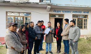 पत्रकार महासंघलाई प्रेस युनियनको ज्ञापनपत्र ,नयाँ सदस्यता तत्काल टुंंग्याउन माग