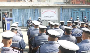 ५० जना प्रहरी कर्मचारीहरुलाई ट्राफिक नियन्त्रण तालिम प्रदान