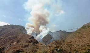  काभ्रेमा खानेपानीको ट्रान्सफर्मरमा भिषण आगलागी, आगो नियन्त्रण बाहिर 