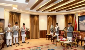 नयाँ मन्त्रीको शपथ ग्रहण आजै ५ बजे