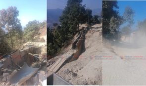 भकुन्डे तेमाल सडक सम्झौता समय सकीनलाग्दा १० प्रतिशतमात्र काम