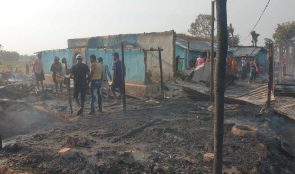 रङ्गेलीमा सन्थाल समुदायका २२ घर जले