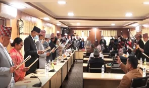 नवनिर्वाचित राष्ट्रिय सभा सदस्यले लिए शपथ