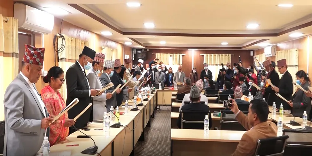 नवनिर्वाचित राष्ट्रिय सभा सदस्यले लिए शपथ