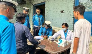 लागुपदार्थ सेवन गरी सवारी साधन चलाउँदै गरेका ६ जना चालकहरू नियन्त्रणमा