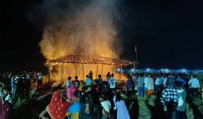 धनुषाको कमला तटमा सुरु महायज्ञको हवन मण्डपमै आगलागी