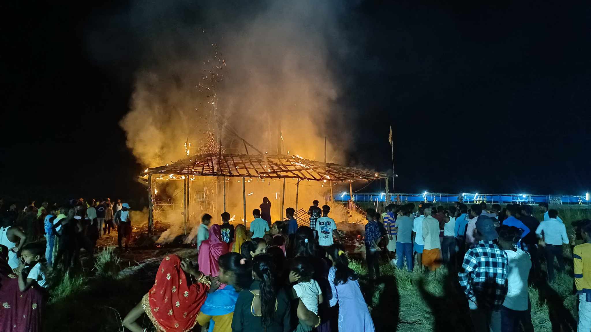 धनुषाको कमला तटमा सुरु महायज्ञको हवन मण्डपमै आगलागी