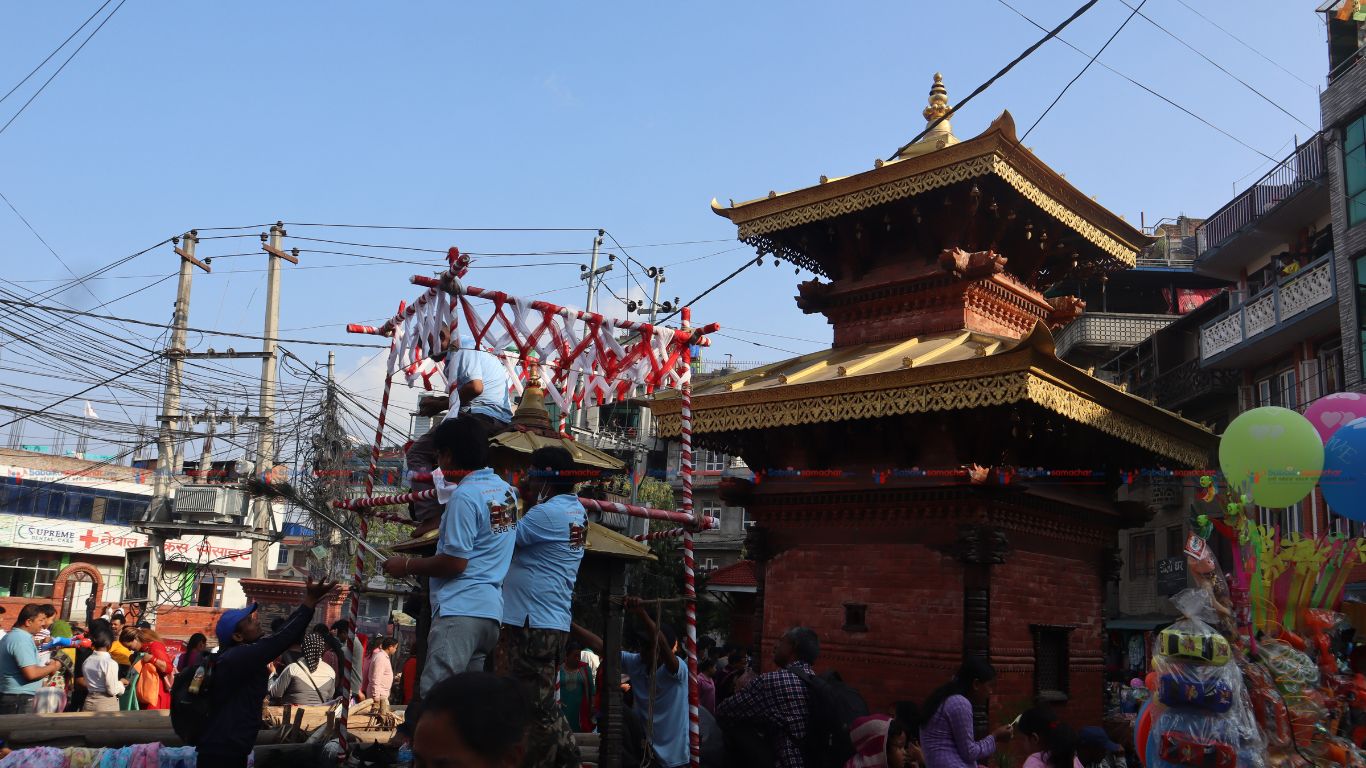 बनेपामा २५ सय वर्ष पुरानो चण्डेश्वरी जात्रा सुरु