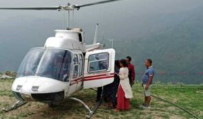 सुत्केरी हुन् नसकेकी २४ वर्षीय युवतीको हेली एम्बुलेन्सबाट उद्धार