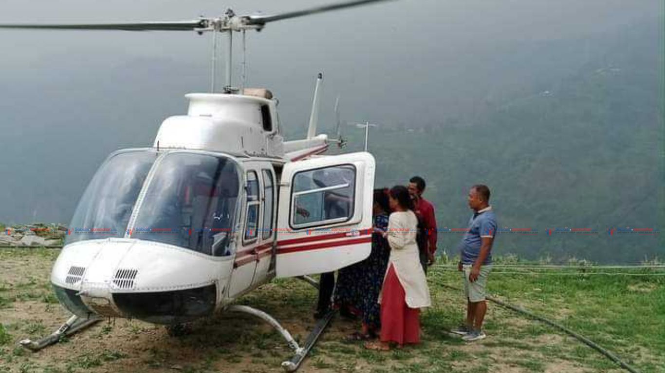 सुत्केरी हुन् नसकेकी २४ वर्षीय युवतीको हेली एम्बुलेन्सबाट उद्धार
