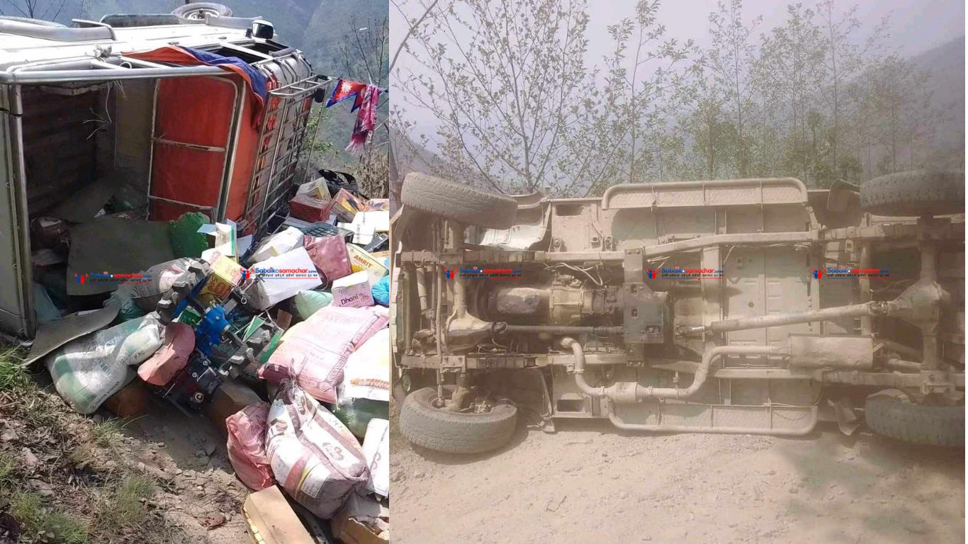 बोलेरो दुर्घटना हुँदा ४ जना घाईते