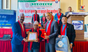 २०३ जना जेष्ठ सदस्यलाई आभाष सहकारीको सम्मान