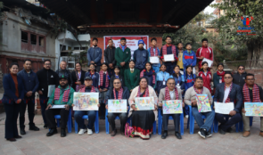 चित्रकला प्रतियोगिता सम्पन्न , सभागिलाई नगद सहित सम्मान