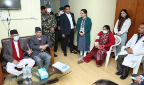 प्रधानमन्त्री ओलीले लिएर राष्ट्रपति पौडेलको स्वास्थ्य अवस्थाबारे जानकारी