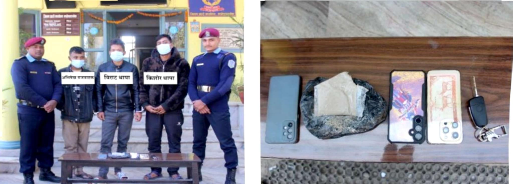 काभ्रेमा ब्राउनसुगर बोकेको स्कारपिओ गाडीसहित ३ जना पक्राउ