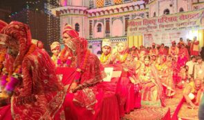 जानकी मन्दिरमा ३४ जोडीको दाइजो बिनाको सामूहिक विवाह गराइयो