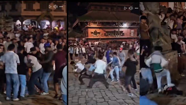 भक्तपुरको गाईजात्रामा झडप भएको भिडिओ भाइरल, ३ जना पक्राउ