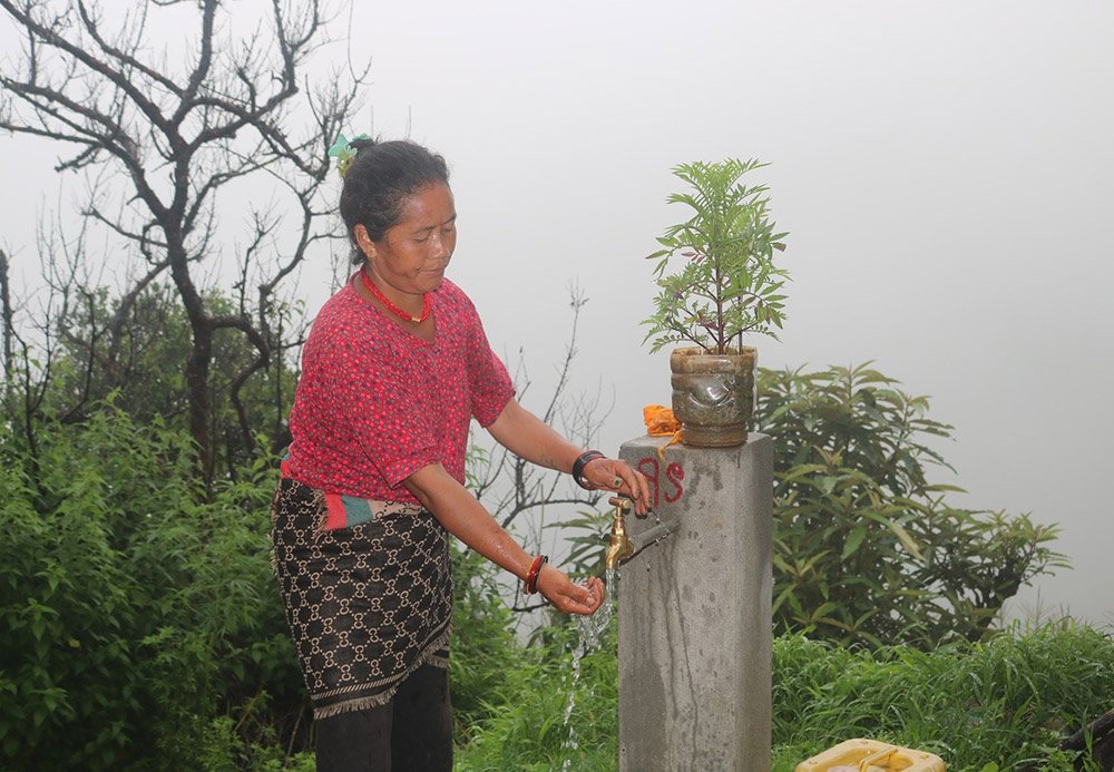 एक सय ७५ घरमा खानेपानीको धारा जडान