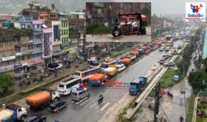 बनेपा पुलबजारमा ढुवान,सवारी आवागमनमा समस्या लामो जाम !