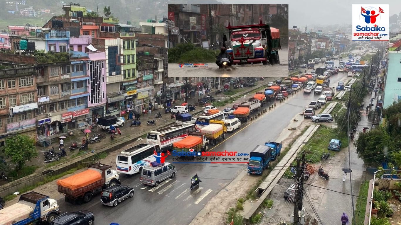बनेपा पुलबजारमा ढुवान,सवारी आवागमनमा समस्या लामो जाम !